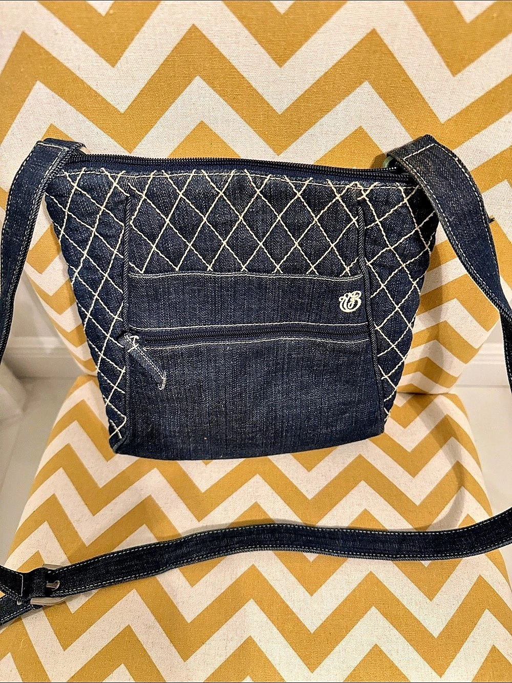 Vera Bradley Denim Hipster Crossbody Purse